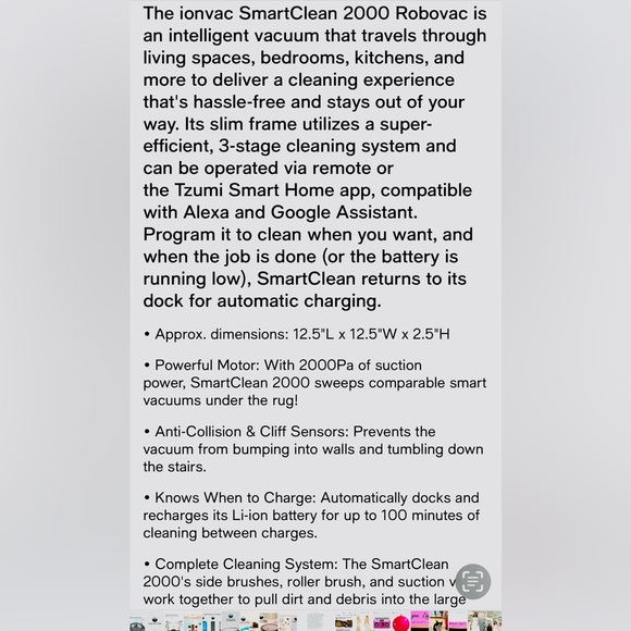 Smart NEW clean robo vac 2000  NEW - Picture 12 of 12